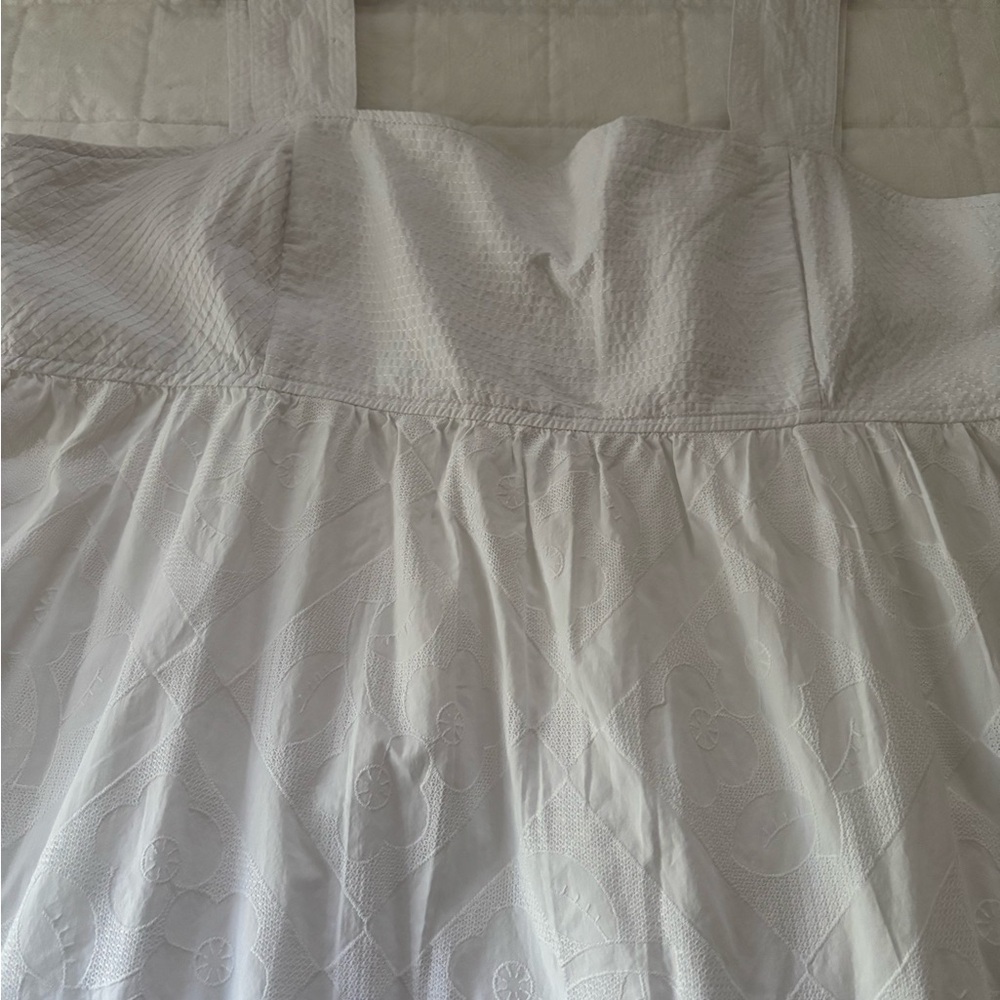 Madewell Cut Out Back Empire Midi Dress - Picture 4 of 5